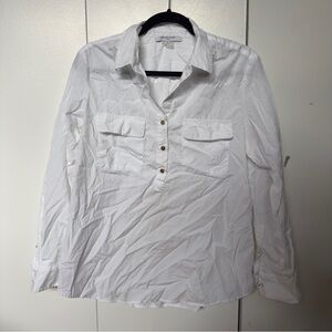 Gérard Darel Paris White Utility Blouse